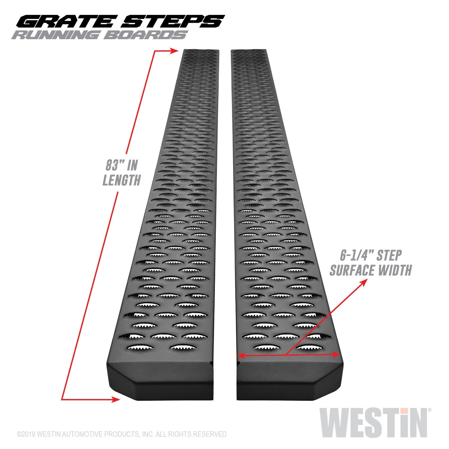 Westin 27-74765 Grate Steps Running Boards