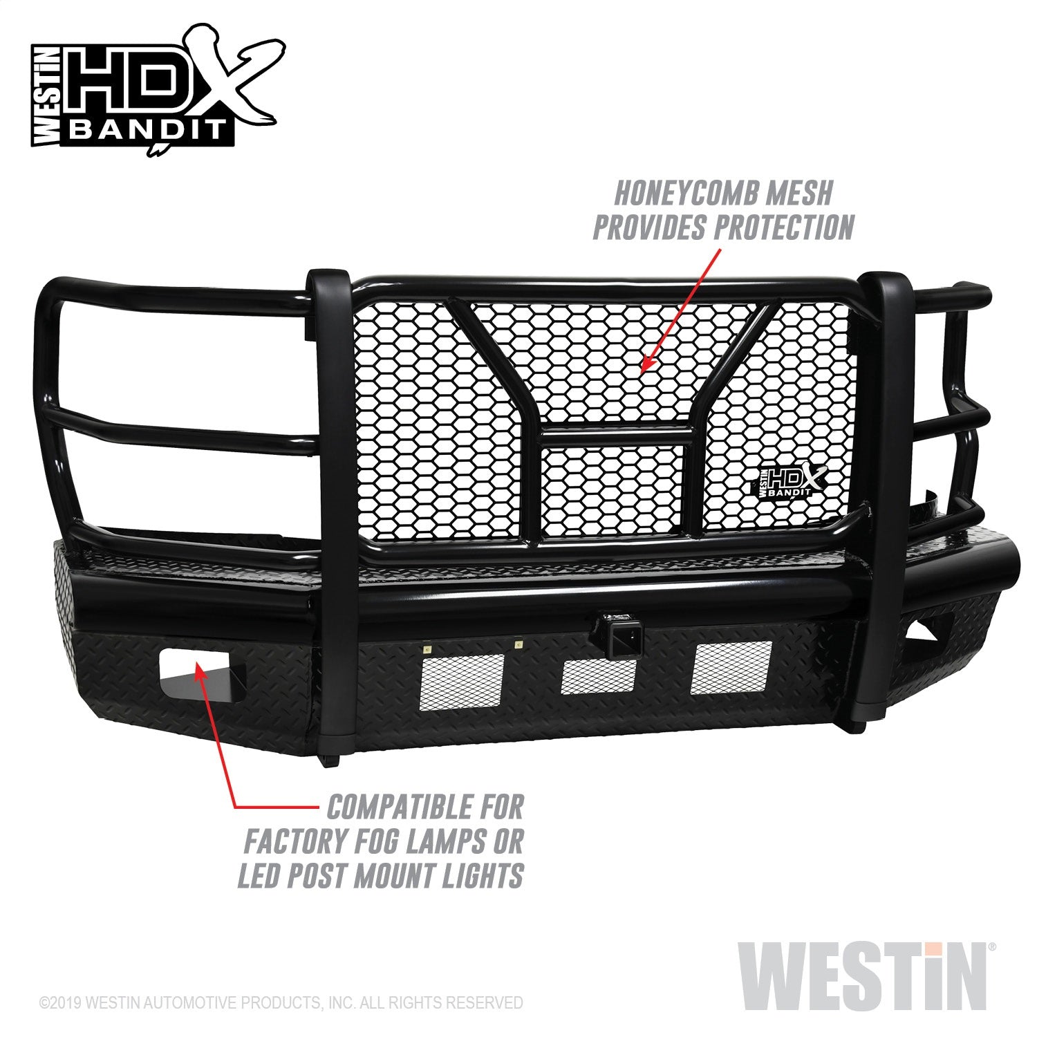 Westin 58-31125 HDX Bandit Front Bumper Fits F-250 Super Duty F-350 Super Duty