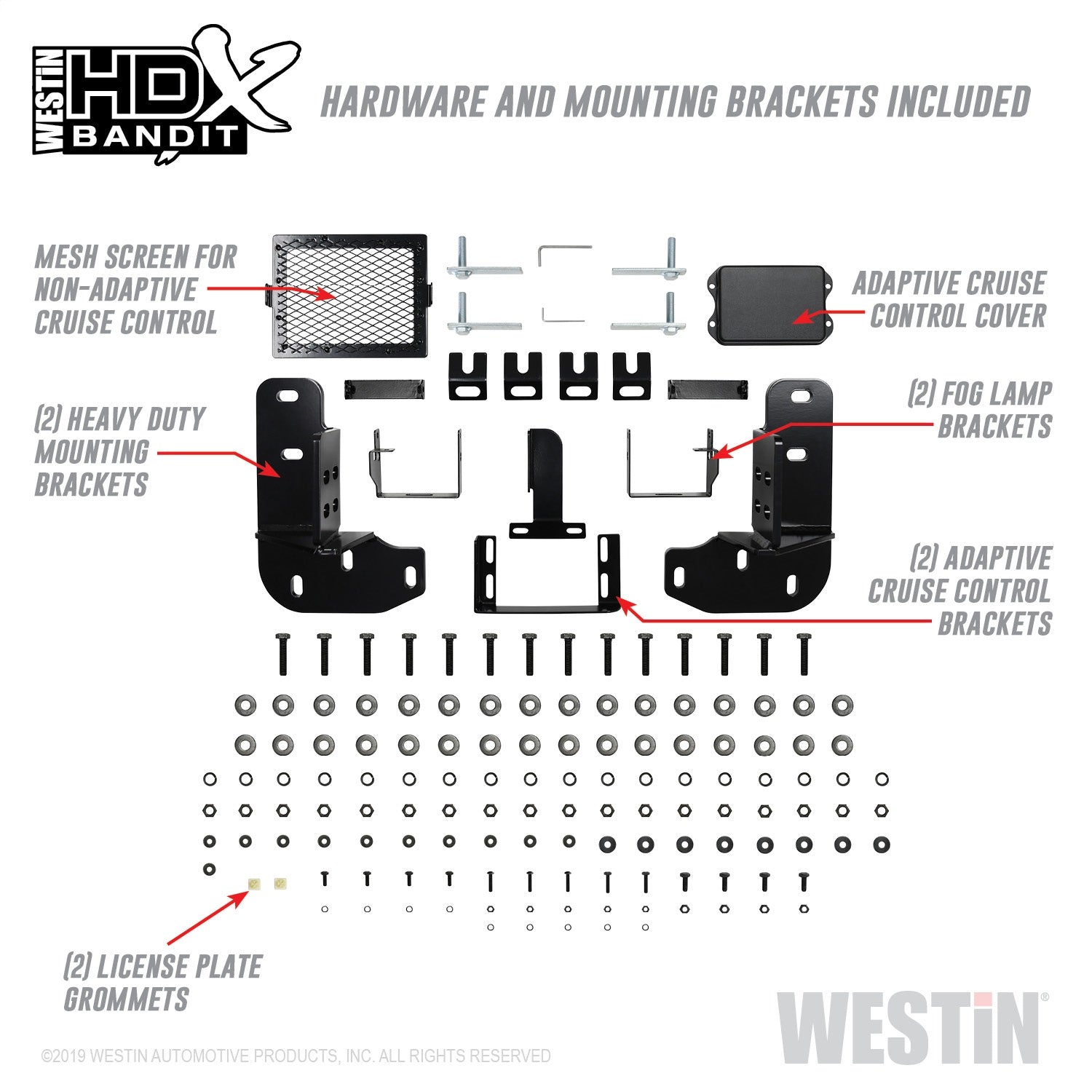 Westin 58-31125 HDX Bandit Front Bumper Fits F-250 Super Duty F-350 Super Duty