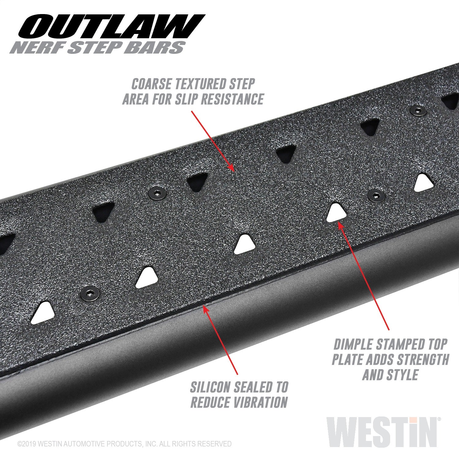 Westin 58-54085 Outlaw Nerf Step Bars Fits 19-22 1500