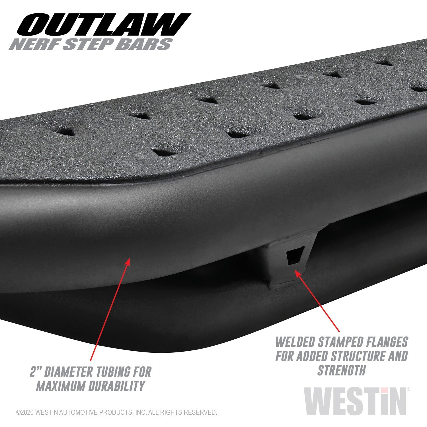 Westin 58-54165 Outlaw Nerf Step Bars Fits 20-22 Gladiator