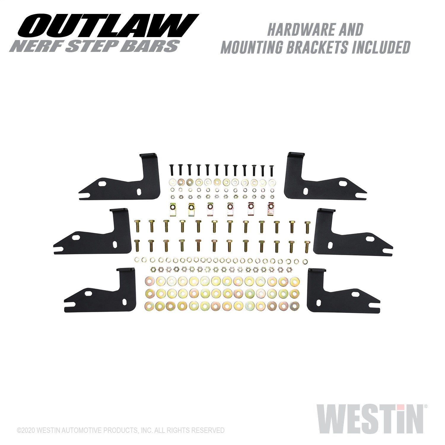 Westin 58-54165 Outlaw Nerf Step Bars Fits 20-22 Gladiator